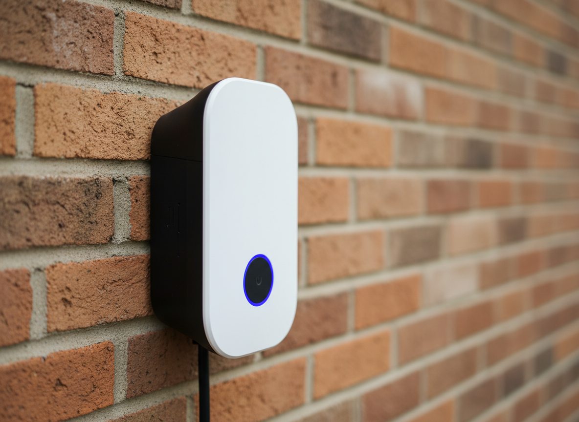 Close-up van laadpaal - detail van de apparatuur