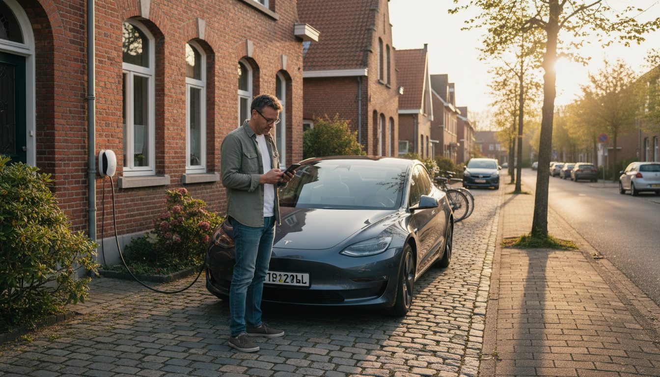 laadpaal in gebruik door huiseigenaar